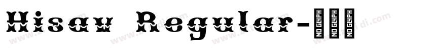 Hisav Regular字体转换